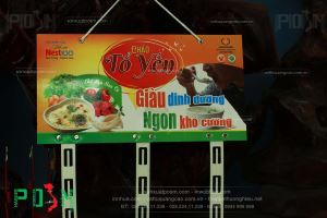 Bảng treo quảng cáo sản phẩm Cháo Yến sào Nha Trang