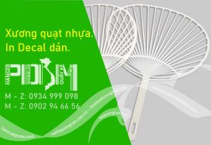 Xương quạt nhựa cầm tay quảng cáo 