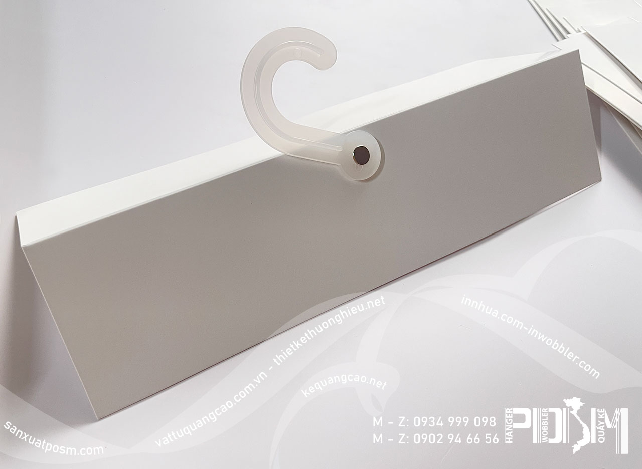bảng treo mẫu vải trắng Hanger giấy móc vải, bảng mẫu vải có sẵn màu trắng - Ảnh 2