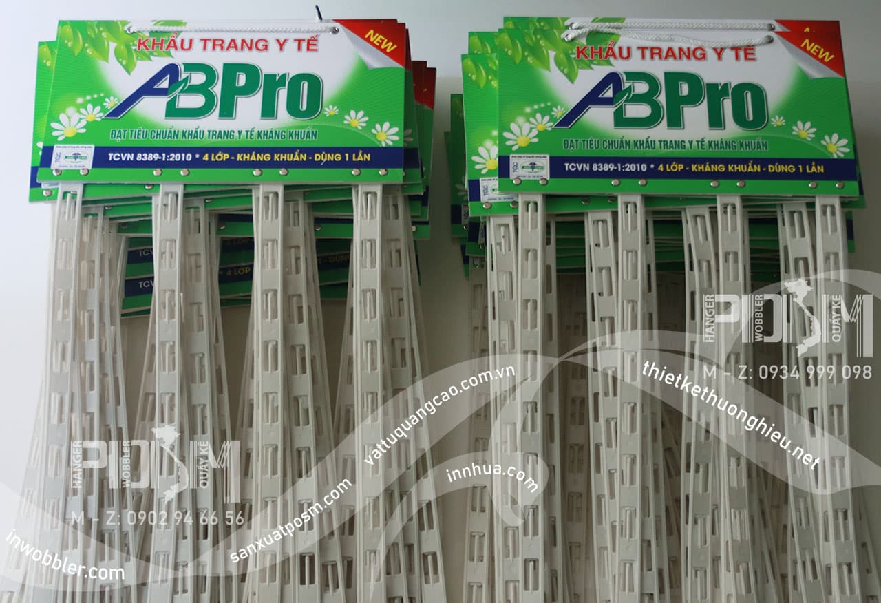 Hanger dây nhựa bảng treo khẩu trang ABPro - Ảnh 3