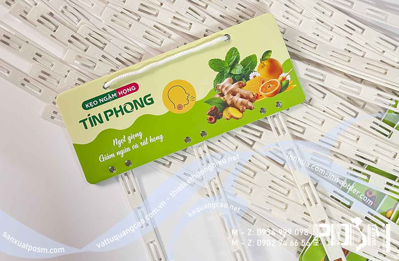 hanger posm Hanger bảng treo dây nhựa POSM kẹo ngậm họng Tín Phong - Ảnh 4