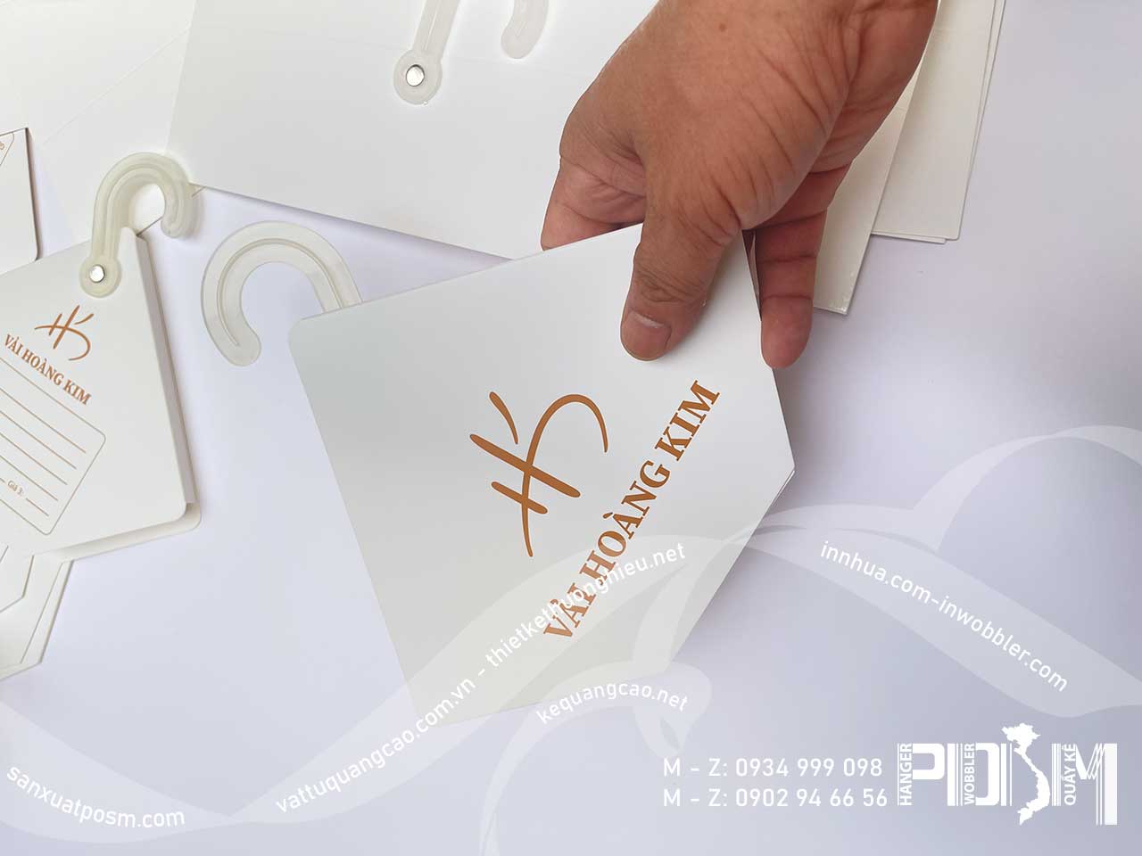 Hanger móc vải vuông hình hộp vuông treo vải nhẹ, vải silk, treo khăn ... - Ảnh 3