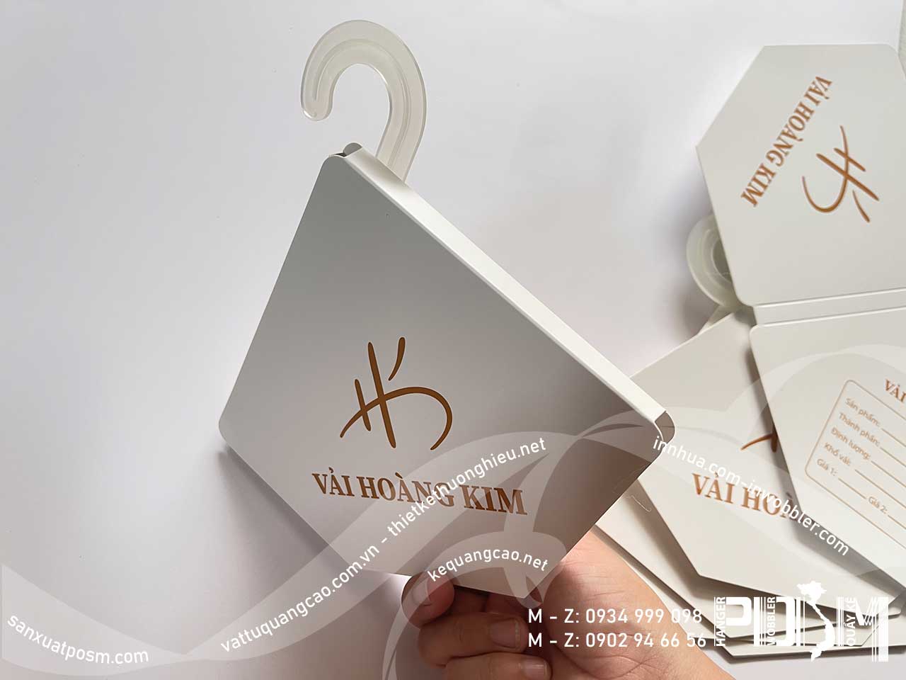 Hanger móc vải vuông hình hộp vuông treo vải nhẹ, vải silk, treo khăn ... - Ảnh 4