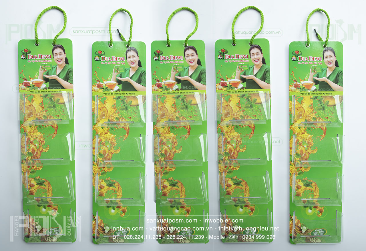 Bảng treo sản phẩm, hanger vỉ treo túi nhựa treo sản phẩm Dua Dewi - Ảnh 2