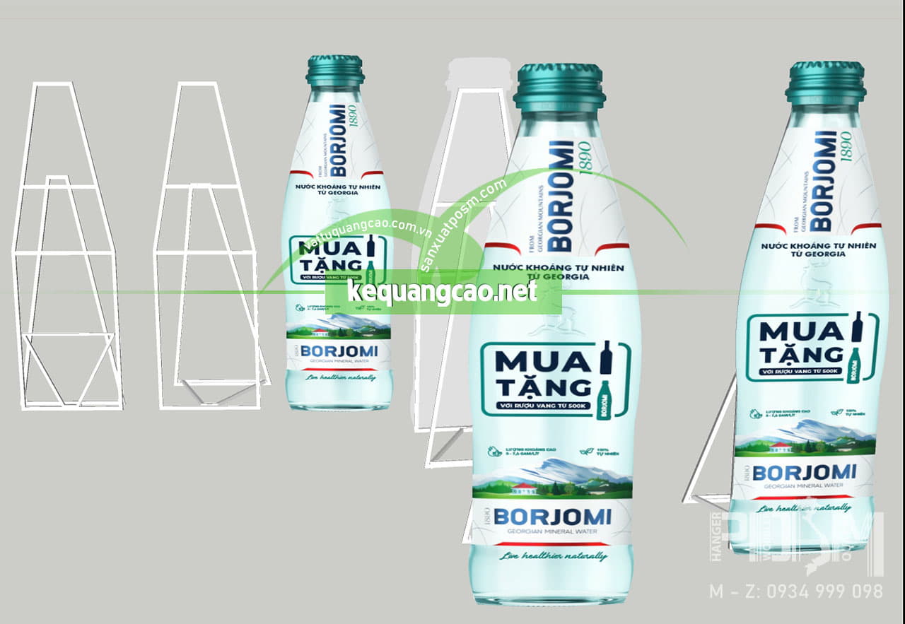 Standee mô hình chai nước quảng cáo Hà Nội