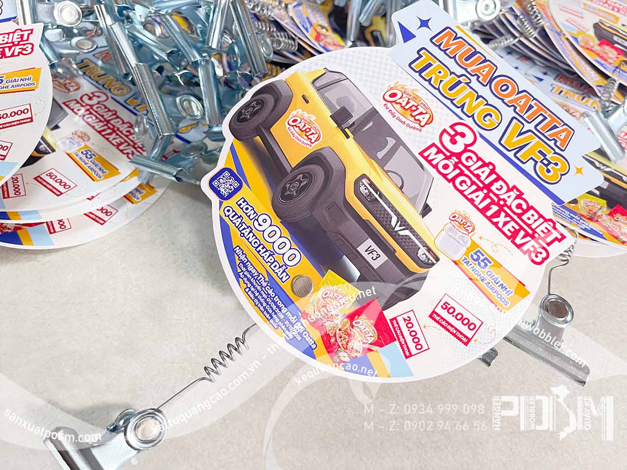 Wobbler lò xo kẹp sắt ngũ cốc Oatta và sữa yến mạch Oatta